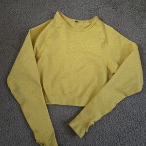 Alphalete Yellow Crop Top